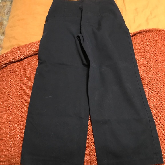 Zara Navy Blue O-Ring Trousers - Picture 4 of 4